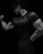 Void Tech Armored Short Sleeve Compression [VOID BLACK]